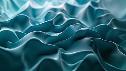 Obraz premium Abstract blue and turquoise toned wavy background