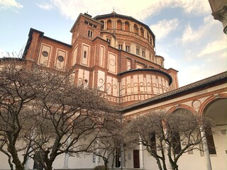 Church Santa Maria delle Grazie in Milan, Italy. The Home of The Last Supper.