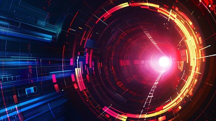 Fototapeta premium Abstract technological background