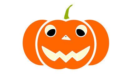 A Big Cute Cartoon Halloween Pumpkin Face Lantern On Transparent Background. PNG Image, Digital Art, Procreate Pocket