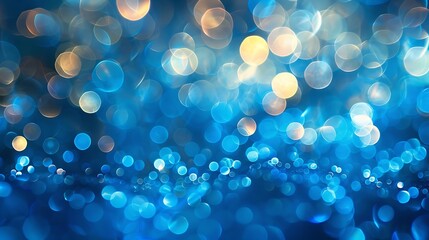 blue bokeh abstract glow light background