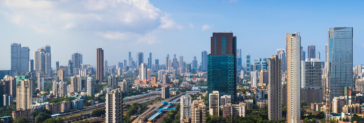 Wadala, Parel and Dadar in midtown Mumbai on a sunny summer afternoon