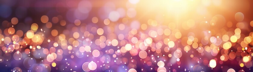 Obraz premium Abstract bokeh background with vibrant colors and soft lights, ideal for festive, celebration, or party themes.