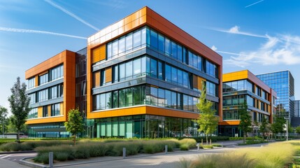 Obraz premium Modern Office Building in Urban Area