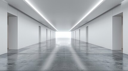 Fototapeta premium Modern Minimalist Corridor