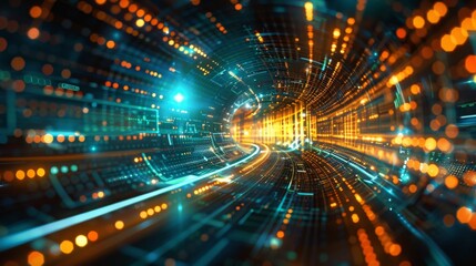 Futuristic Data Stream