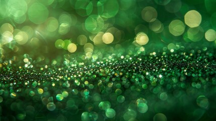Obraz premium Bokeh Green Abstract