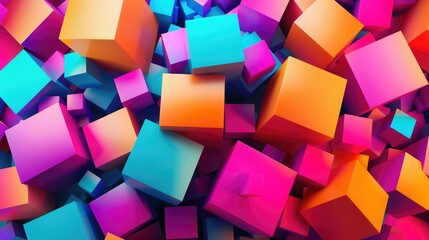 modern colorful abstract with random box concept for wallpaper or background