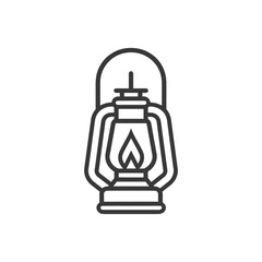 Obraz premium vintage lantern pendant lamp industrial style minimalist line art icon logo symbol 