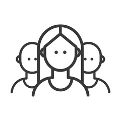 Obraz premium women minimalist line art icon logo symbol 