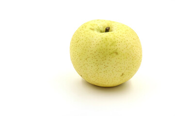 yellow apple isolated on white