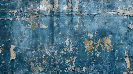 Aged blue concrete wall texture