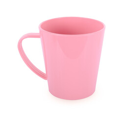 empty mug isolated on white background.