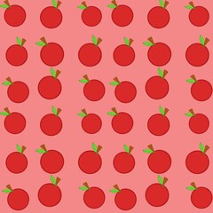 seamless pattern with strawberries