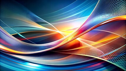 A Abstract Composition Explores the Dynamic Interplay of Lines and Shapes Generative AI Deep art