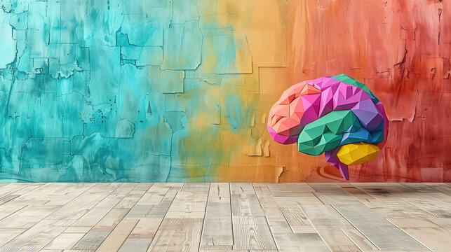 Concept art of a human brain exploding with knowledge and creativity. generative ai