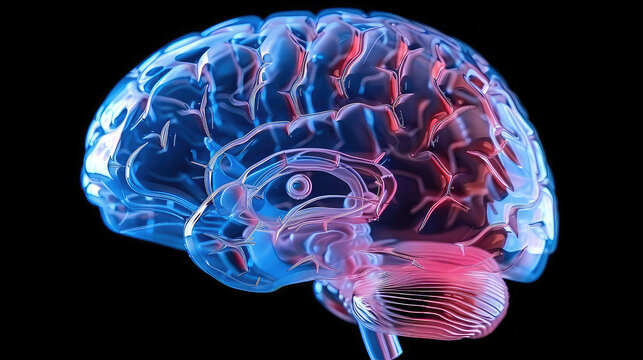 Concept art of a human brain exploding with knowledge and creativity. generative ai