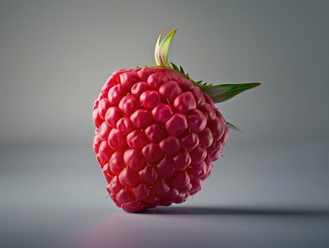 raspberry on a white background