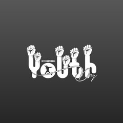 International youth day celebration, 12 August, suitable for greeting cards, banners etc