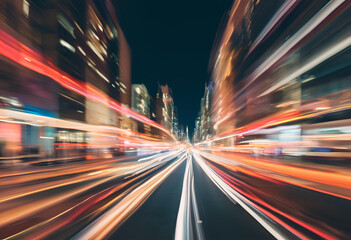 Obraz premium traffic in the city