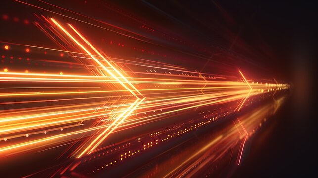 Light arrow speed communication abstract background