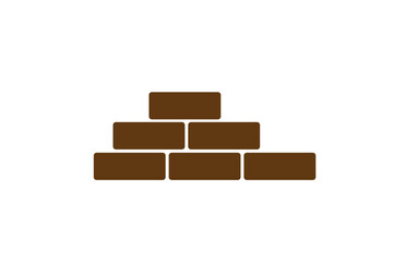 Bricks icon set. Simple design. Vector illustration