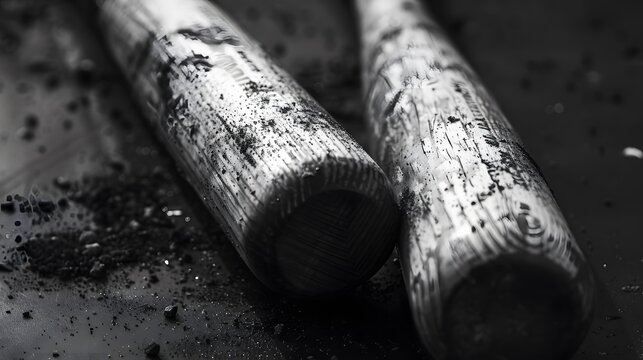 Monochrome two crossed baseball bats, icon sports tool. Vector illustration, isolated on white background. Simple shape for design logo, emblem, symbol, sign, badge, label, stamp. 