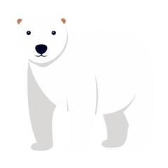 polar bear cartoon Illustration vector