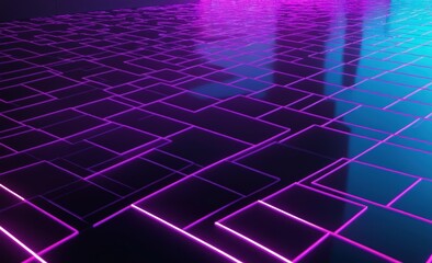 Fototapeta premium Neon Light Trails