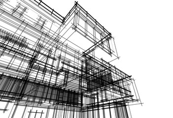 House sketch vector drawing