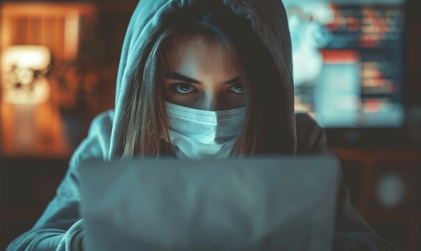 Innovative Virus Protection Concept: Cutting-edge Digital Shield Safeguarding Human Health. Advanced Immune Defense Visualization Against Microscopic Threats. Futuristic Medical Technology for Persona