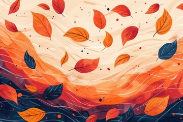 Autumn Leaves Illustration