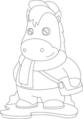 Horse Purse Animal Vector Graphic Art Illustration