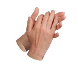 applause, hand clapping, aplauding isolated on white background