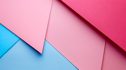 Texture background of fashion papers in memphis geometry style blue red and pastel pink colors