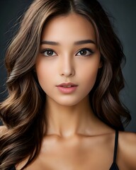 Obraz premium Portrait of a beautiful model with a seductive expression