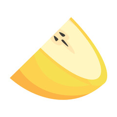 ripe and half fresh avocado isolated