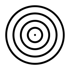 Naklejka premium Pain Point Vector Line Icon Design