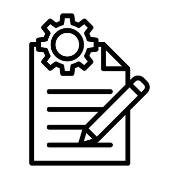 Paper Prototype Vector Line Icon Design