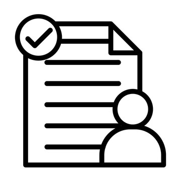 User Testing Vector Line Icon Design