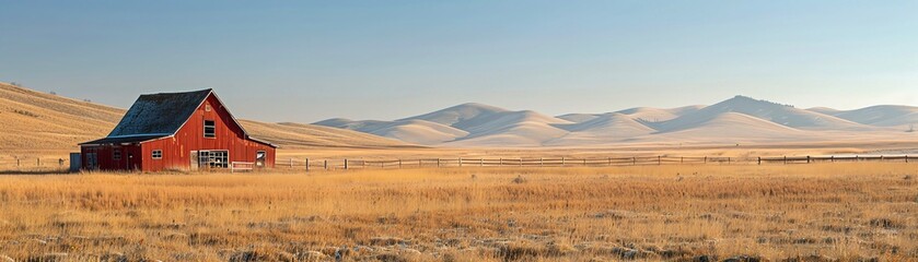 Obraz premium A modern cattle feedlot