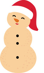 Beach summer sand snowman vector.
Christmas Beach Snowman flat vector.
Christmas sand snowman isolated svg.