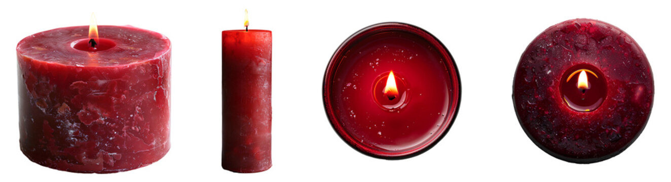 red candle set png. set of red candles isolated. red burning candle png. red candle isolated. scented candle png