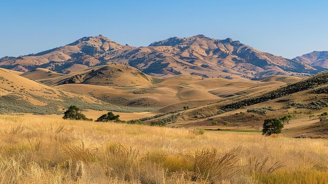 A Sunny Summer Day in the Rolling Hills of Eastern Oregon