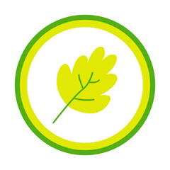 vector green leaf logo, Vector illustration