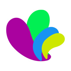 vector logo symbol, Vector illustration, abstract, art, 3d rendering