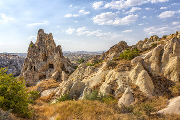 The famous open air museum in Goreme, Cappadocia