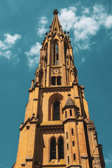 Obraz premium View of the Garrison Church Metz, France.