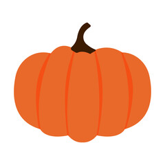 orange pumpkin fruit vector, logo, vector illustration, abstract, art, 3d rendering