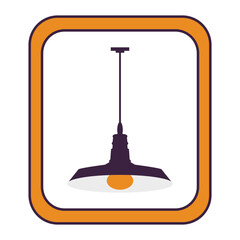 vector hanging lamp, chandelier, vector illustration, abstract, art, 3d rendering